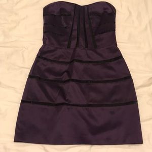 BCBGenerarion Purple Strapless Dress